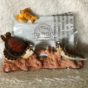 Encore Sea Turtle Picture Frame - Brown and Orange